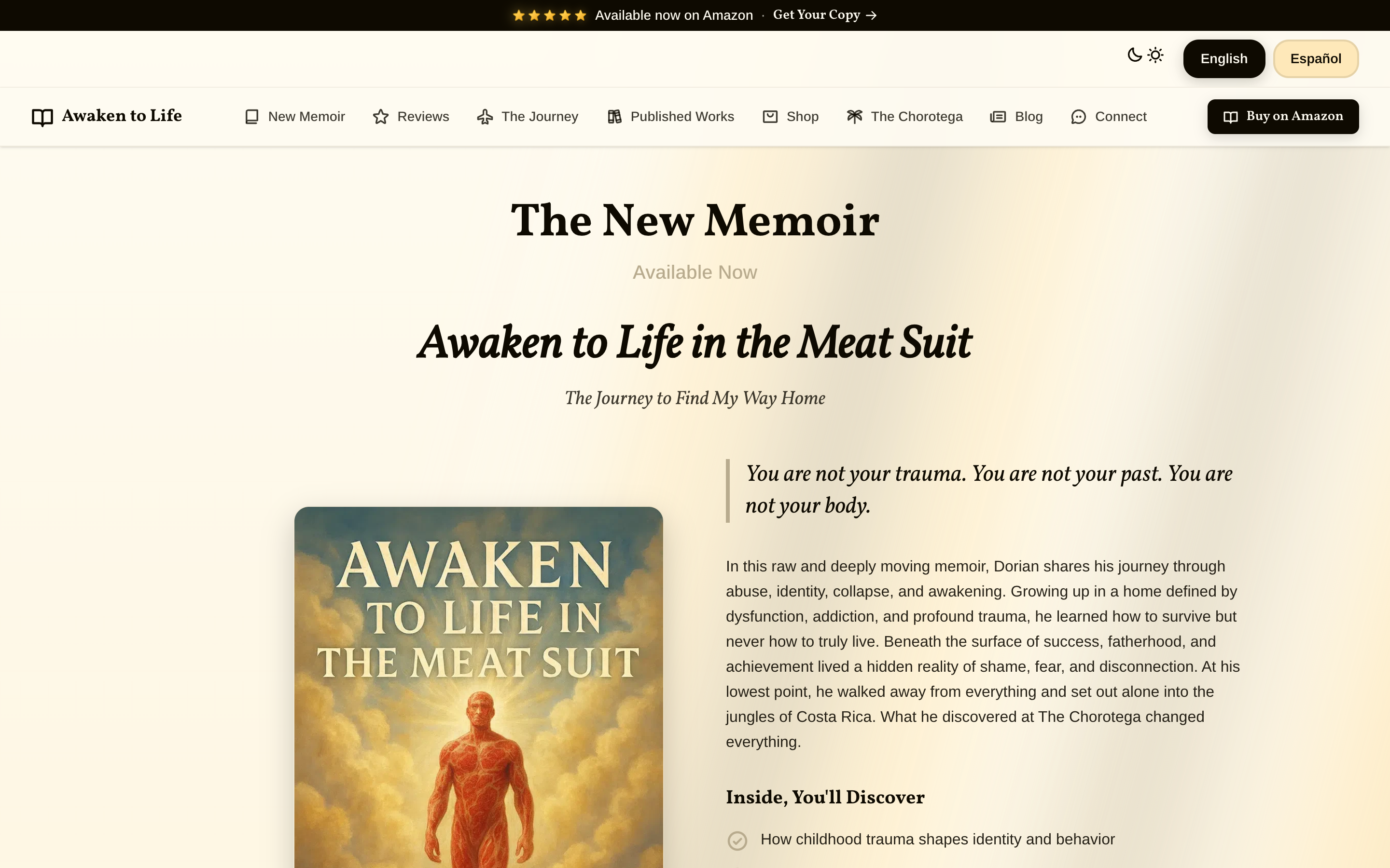 Awaken to Life - Sitio de Lanzamiento de Libro